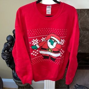 TRU Dabbing Santa Red Crewneck Sweatshirt Red Size XL